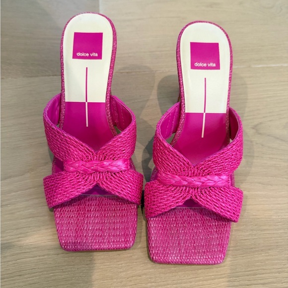 Dolce Vita Shoes - Dolce Vita Hot Pink Braided Slide Mules